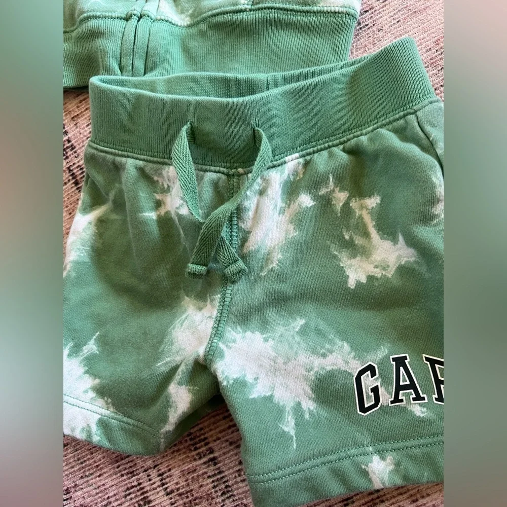 GAP Green Tie-Dye Kids Matching Set
